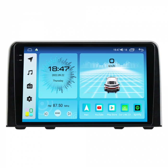 Navigatie Honda CRV din 2016-2019, Rezolutie 2K, Ecran QLED 9.5 inch, 8GB RAM si 128GB ROM, Android, Procesor Octacore, Slot sim 4G, Sunet DSP, Wireless Carplay si Android Auto [4]