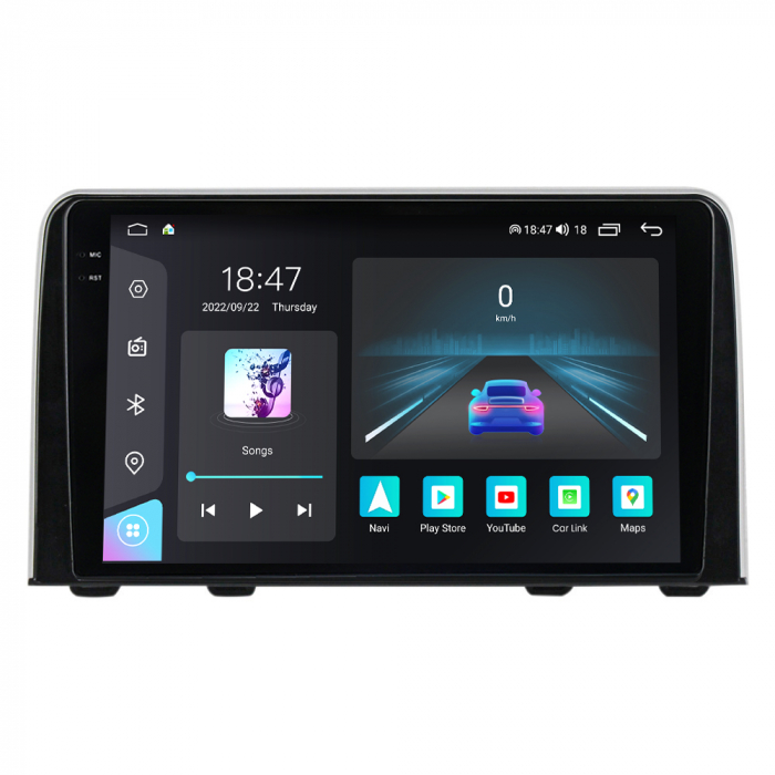 Navigatie Honda CRV din 2016-2019, Rezolutie 2K, Ecran QLED 9.5 inch, 8GB RAM si 128GB ROM, Android, Procesor Octacore, Slot sim 4G, Sunet DSP, Wireless Carplay si Android Auto [1]
