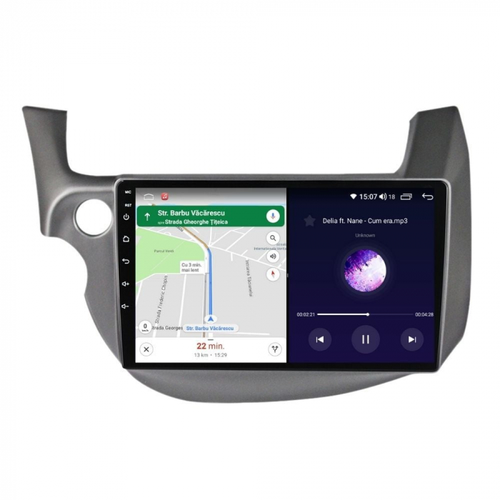 Navigatie Honda Fit Jazz 2 2007-2014  Android 14 , 4GB RAM , Procesor Quad Core , Wireless Carplay si Android auto , Display HD Touchscreen, Wi-Fi , Bluetooth, USB [4]