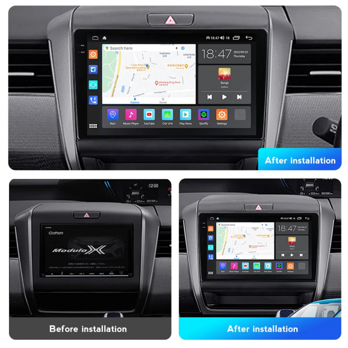 Navigatie  Honda Freed 2 2016-2020 Rezolutie 2K , 8GB RAM+128GB ROM QLED [5]