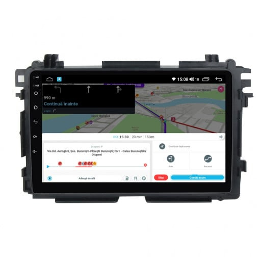 Navigatie Honda HRV 2014 - 2021 8GB RAM si 128GB ROM, Ecran QLED 9 inch, Android 14, Procesor Octacore, Slot sim 4G, Sunet DSP, Wireless Carplay si Android Auto [5]