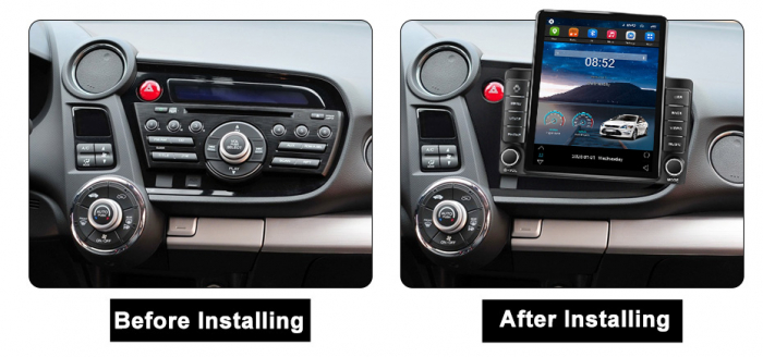 Navigatie Honda Insight din 2009-2014, Display TESLA 9.5 inch, 2GB RAM si 32GB ROM, Wireless Carplay si Android Auto, Procesor Octacore, Slot sim 4G, Sunet DSP, Camera Marsarier, Bluetooth, USB, Wi Fi [3]
