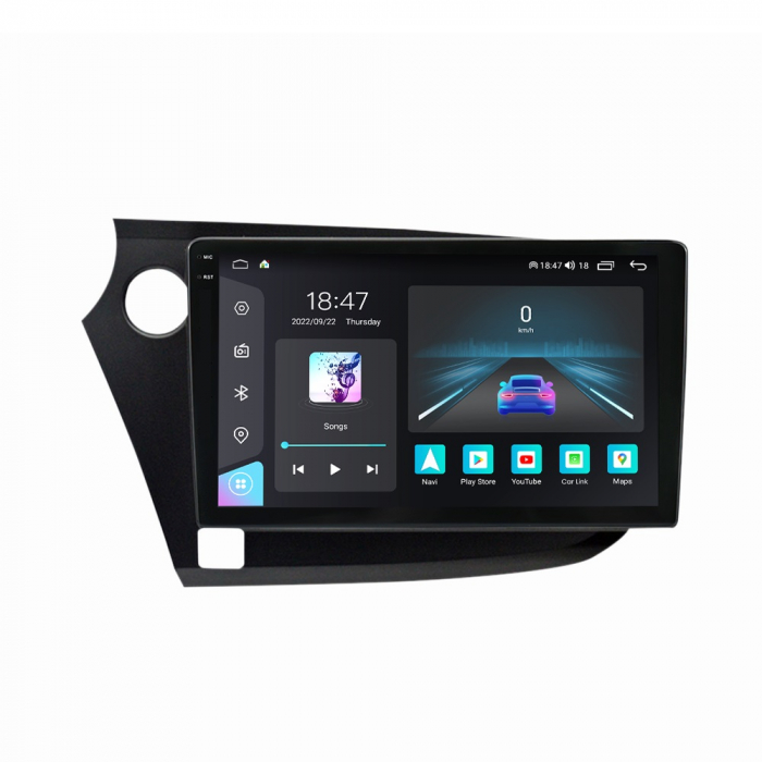 Navigatie Honda Insight din 2009-2014, Rezolutie 2K, Display QLED 9.5 inch, 4GB RAM si 64GB ROM, Android, Procesor Octacore, Slot sim 4G, Sunet DSP, Wireless Carplay si Android Auto, Camera Marsarier, [1]