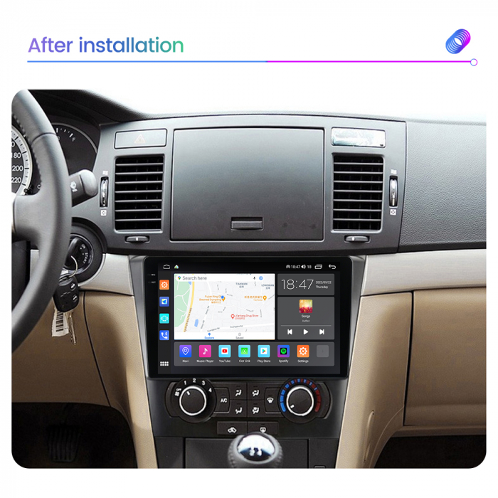 Navigatie Honda Insight din 2009-2014, Rezolutie 2K, Display QLED 9.5 inch, 4GB RAM si 64GB ROM, Android, Procesor Octacore, Slot sim 4G, Sunet DSP, Wireless Carplay si Android Auto, Camera Marsarier, [2]