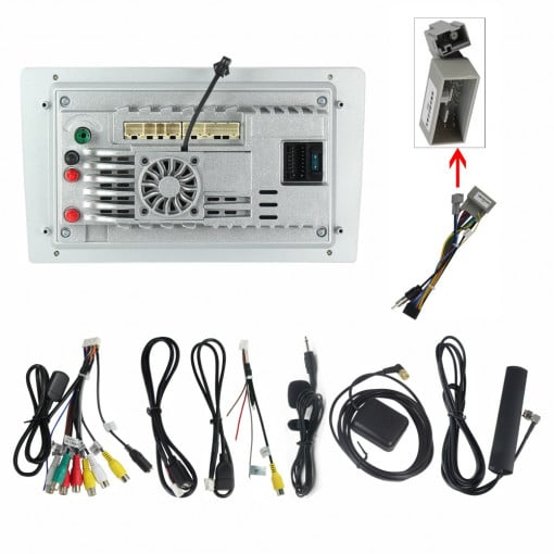 Navigatie Honda Jazz 4 2013 - 2020 8GB RAM si 128GB ROM, Ecran QLED 9 inch, Android 14, Procesor Octacore, Slot sim 4G, Sunet DSP, Wireless Carplay si Android Auto [3]