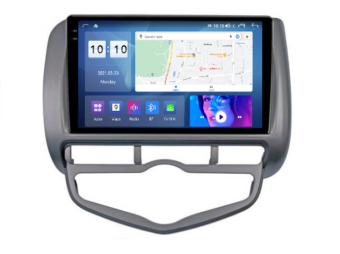 Navigatie Honda Jazz City 2002-2007 Android 14 , 4GB RAM , Procesor Quad Core , Wireless Carplay si Android auto , Display HD Touchscreen, Wi-Fi , Bluetooth, USB [1]