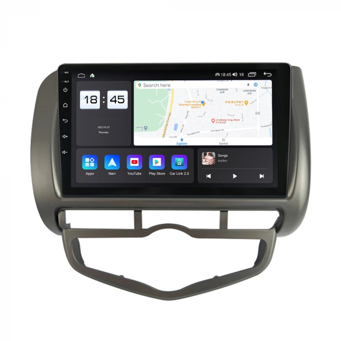 Navigatie Honda Jazz City 2002-2007 Android 14 , 4GB RAM , Procesor Quad Core , Wireless Carplay si Android auto , Display HD Touchscreen, Wi-Fi , Bluetooth, USB [4]