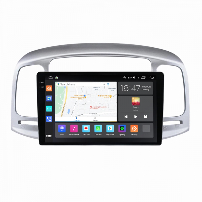 Navigatie Hyundai accent 2006-2011 Rezolutie 2K , 8GB RAM+128GB ROM QLED [4]