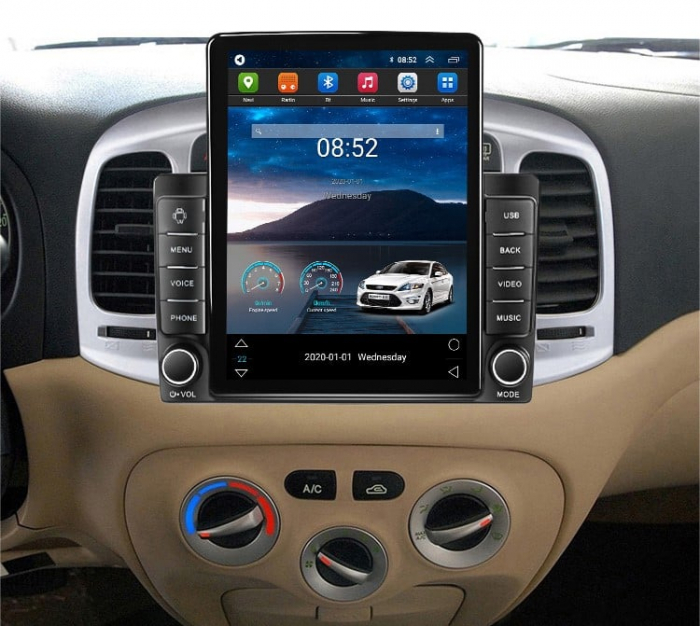 Navigatie Hyundai accent 2006-2011 Ecran TESLA 9.7 inch, 8 GB RAM si 128 GB ROM, Android 15, Slot Sim 4G, Procesor Octa Core, Carplay Wireless si Android auto, Procesor Sunet Digital DSP [3]