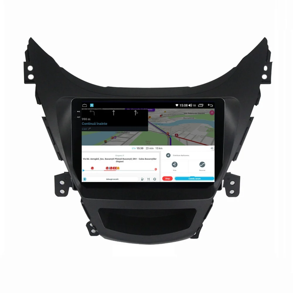 Navigatie Hyundai Elantra 5 2010 - 2016 Rezolutie 2K, Display QLED 9.5 inch, 4GB RAM si 64GB ROM, Android, Procesor Octacore, Slot sim 4G, Sunet DSP, Wireless Carplay si Android Auto, Camera Marsa [5]