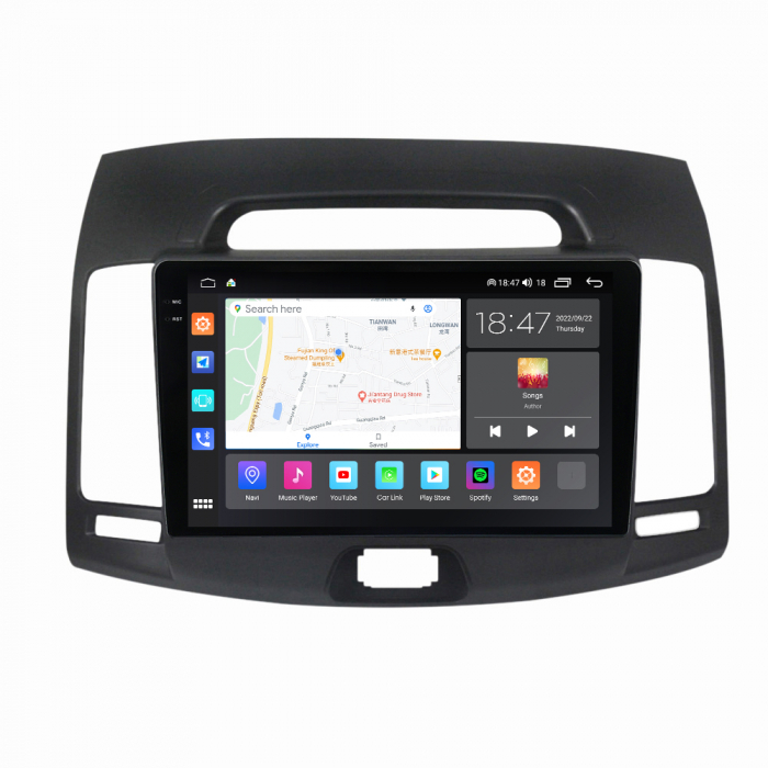 Navigatie Hyundai Elantra din 2006 - 2012, Android 14, 2GB RAM si 32GB ROM, Display IPS 9 inch, Camera Marsarier, Internet, Aplicatii, Wi Fi, Usb, Bluetooth [4]