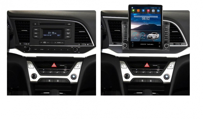 Navigatie Hyundai Elantra din 2015 - 2019, Ecran TESLA 9.7 inch, 8 GB RAM si 128 GB ROM, Android 15, Slot Sim 4G, Procesor Octa Core, Carplay Wireless si Android auto, Procesor Sunet Digital DSP, Apli [4]