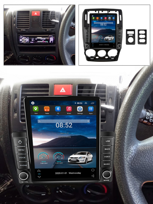 Navigatie Hyundai Getz 2002-2011 Ecran TESLA 9.7 inch, 8 GB RAM si 128 GB ROM, Android 15, Slot Sim 4G, Procesor Octa Core, Carplay Wireless si Android auto, Procesor Sunet Digital DSP, [4]