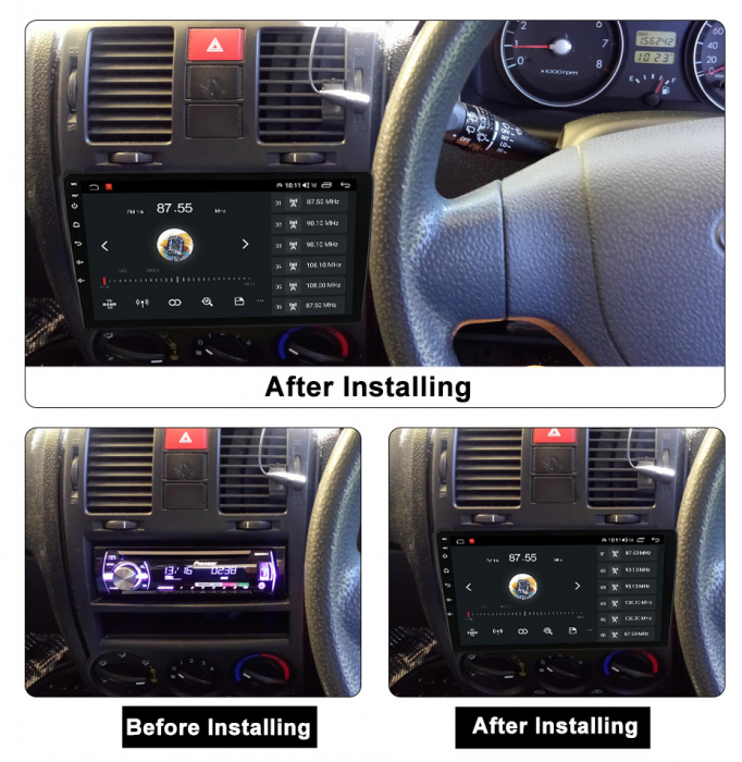 Navigatie Hyundai Getz 2002-2011 Rezolutie 2K , 8GB RAM+128GB ROM QLED [3]