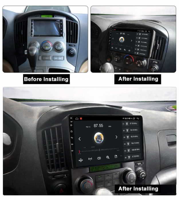 Navigatie Hyundai H1 din 2007 - 2015, Android 14, 2GB RAM si 32GB ROM, Display IPS 9 inch, Camera Marsarier, Internet, Aplicatii, Wi Fi, Usb, Bluetooth [4]
