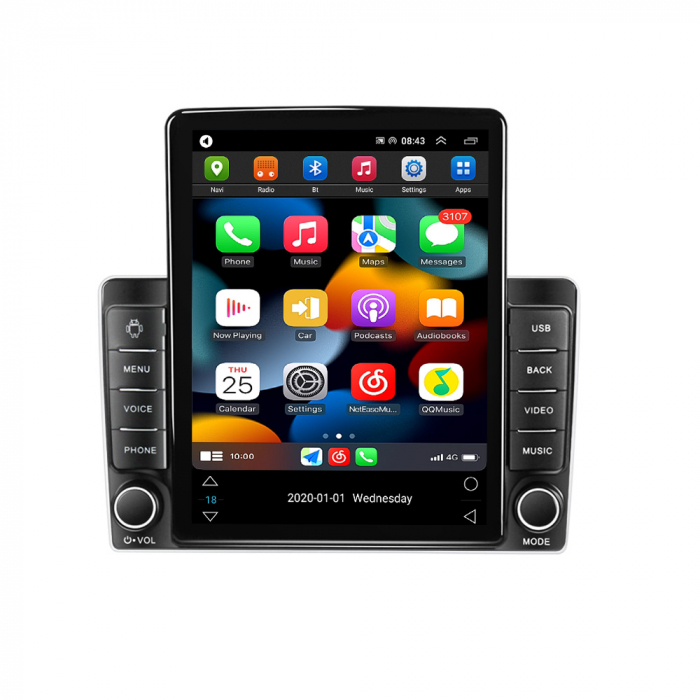 Navigatie Hyundai H1 din 2007 - 2015, Ecran TESLA 9.7 inch, 8 GB RAM si 128 GB ROM, Android 15, Slot Sim 4G, Procesor Octa Core, Carplay Wireless si Android auto, Procesor Sunet Digital DSP, Aplic [2]