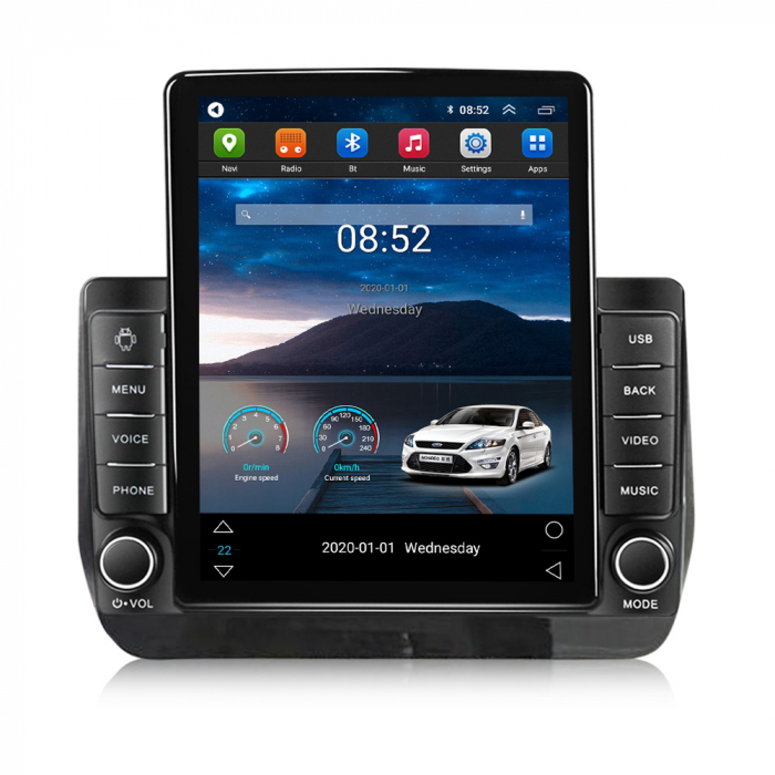 Navigatie Hyundai H1 din 2019+, Ecran TESLA 9.7 inch, 4 GB RAM si 64 GB ROM, Slot Sim 4G, Procesor Octa Core, Carplay integrat, Procesor Sunet Digital DSP, Android, Aplicatii, Usb [1]