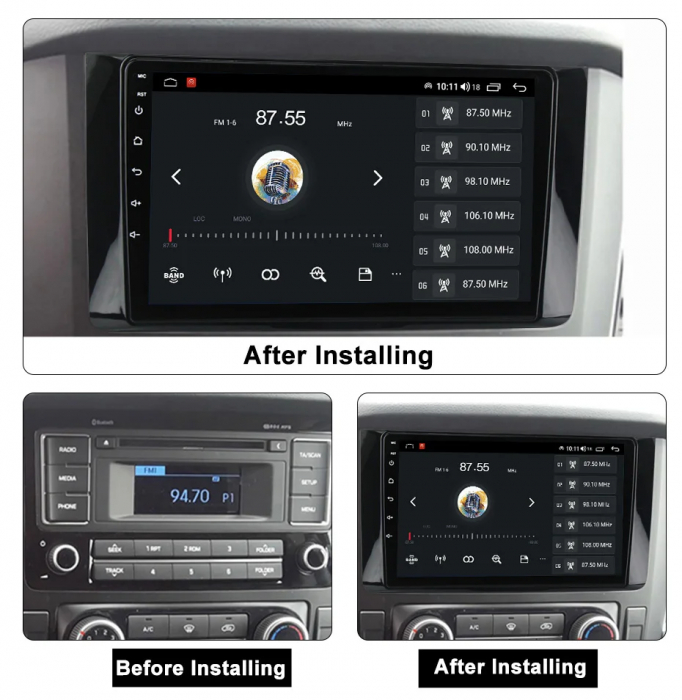 Navigatie Hyundai H350 2015-2021 Android 14 , 1GB RAM Carplay [3]