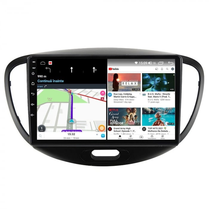 Navigatie Hyundai i10 2007-2013 Android 14 , 4GB RAM+64GB ROM QLED [3]