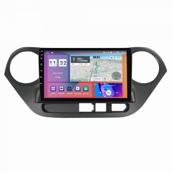Navigatie Hyundai i10 ( 2013 - 2017 ) 4GB RAM si 64GB ROM, Ecran QLED 9 inch, Android 14, Procesor Octacore, Slot sim 4G, Sunet DSP, Wireless Carplay si Android Auto, Camera Marsarier [7]