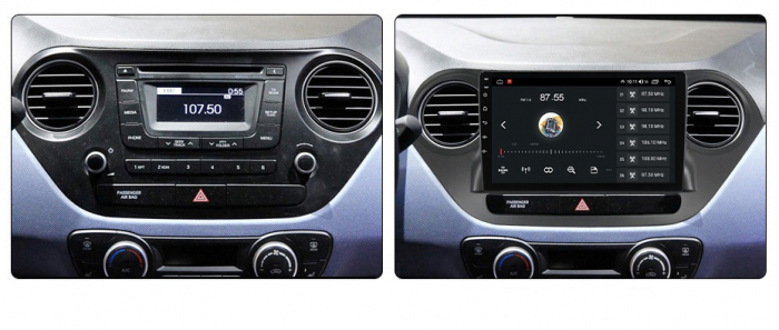 Navigatie Hyundai i10 din 2013-2017, Android 14, Wireless Carplay si Android Auto, 2GB RAM si 32GB ROM, Display IPS 9 inch, Camera Marsarier, Internet, Aplicatii, Wi Fi, Usb, Bluetooth [2]