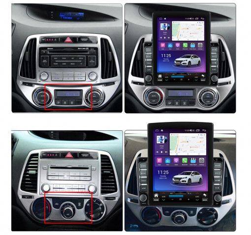 Navigatie Hyundai i20 2012 - 2014 Ecran TESLA 9.7 inch, 8 GB RAM si 128 GB ROM, Android 15, Slot Sim 4G, Procesor Octa Core, Carplay Wireless si Android auto, Procesor Sunet Digital DSP, [2]
