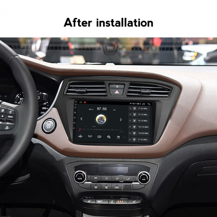 Navigatie Hyundai i20 din 2015-2017, Android 14, Wireless Carplay si Android Auto, 2GB RAM si 32GB ROM, Display IPS 9 inch, Camera Marsarier, Internet, Aplicatii, Wi Fi, Usb, Bluetooth [3]