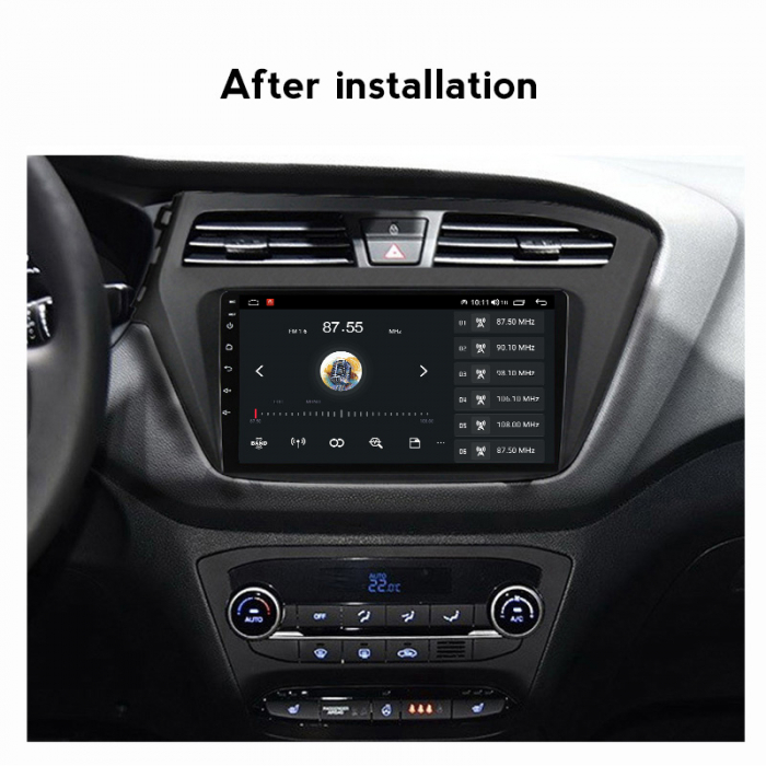 Navigatie Hyundai i20 din 2017 - 2018, Android 14, 2GB RAM si 32GB ROM, Display IPS 9 inch, Camera Marsarier, Internet, Aplicatii, Wi Fi, Usb, Bluetooth [5]