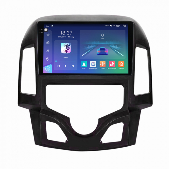 Navigatie Hyundai i30 din 2007-2012, Rezolutie 2K, Ecran QLED 9.5 inch, 8GB RAM si 128GB ROM, Android, Procesor Octacore, Slot sim 4G, Sunet DSP, Wireless Carplay [2]