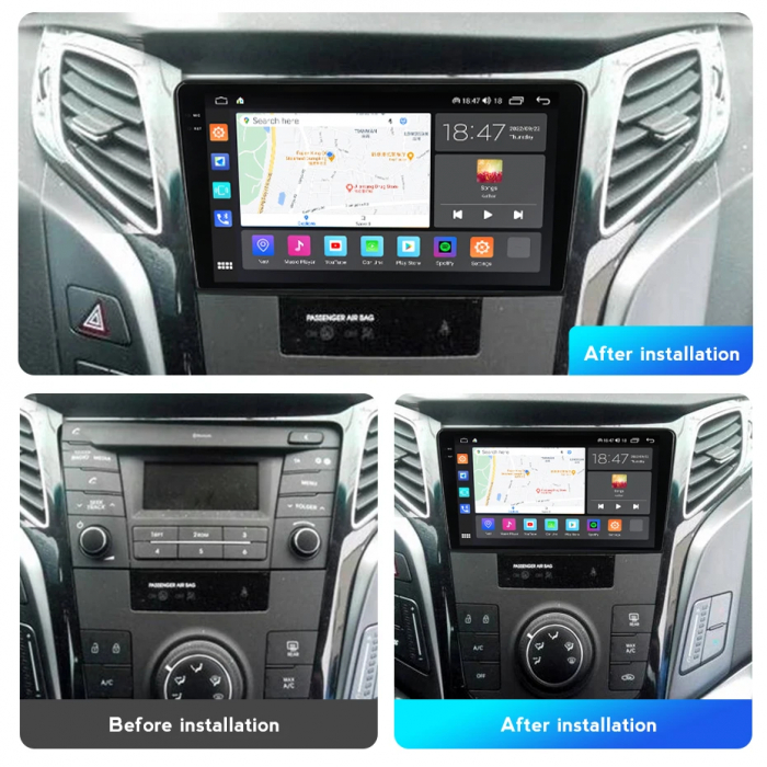 Navigatie Hyundai i40 2011-2019 Rezolutie 2K , 8GB RAM+128GB ROM QLED [3]