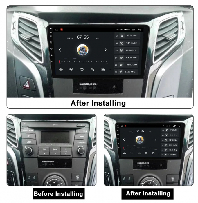 Navigatie Hyundai i40 2011-2019 Android 14 , 8GB RAM+128GB ROM QLED [3]