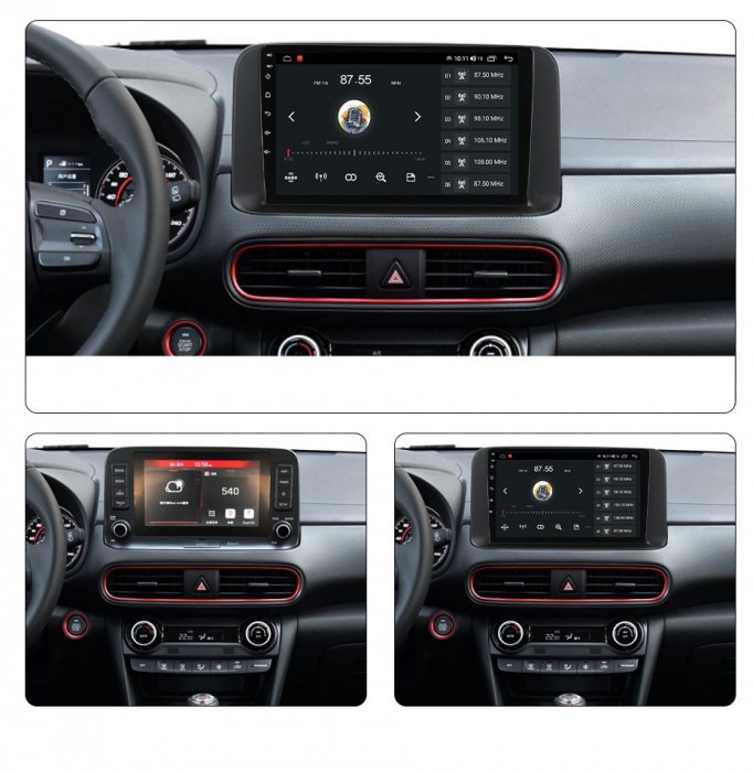 Navigatie Hyundai Kona ( 2018 - 2020 ) 4 GB RAM si 64 GB ROM, Slot Sim 4G, Procesor Octa Core, Carplay, Sunet DSP, Android, Aplicatii, Usb, Wi Fi, Bluetooth [4]