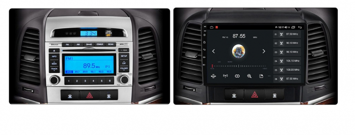 Navigatie Hyundai Santa Fe din 2006 - 2012, 8GB RAM si 128GB ROM, Ecran QLED 9 inch, Android 14, Procesor Octacore, Slot sim 4G, Sunet DSP, Wireless Carplay si Android Auto, Camera Marsarier [4]