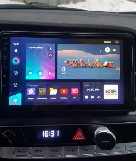 Navigatie Hyundai Sonata 9 din 2015-2018,  Android 14 , 4GB RAM, Octacore, Slot Sim 4G, DSP, GPS, Wi-FI, Carplay, Android Auto, USB, Bluetooth, Waze, Touchscreen, 9 inch [9]