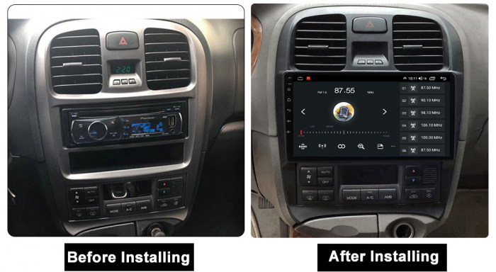 Navigatie Hyundai Sonata Fe 2001-2012 Android 14 , 8GB RAM+128GB ROM QLED [5]