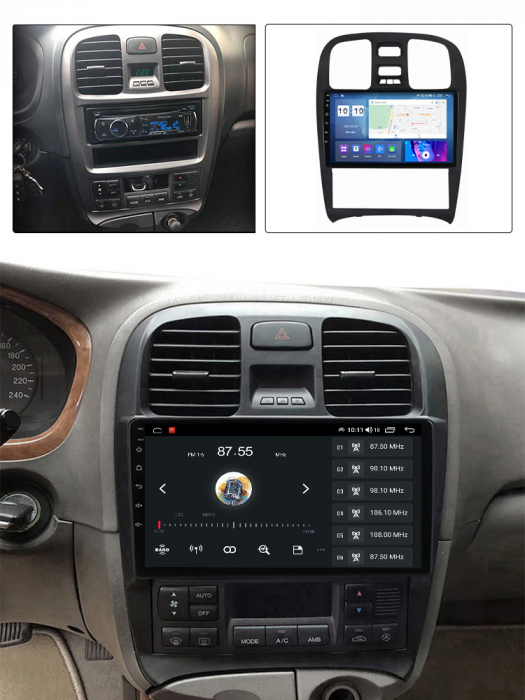 Navigatie Hyundai Sonata Fe 2001-2012  Android 14 , 1GB RAM Carplay [2]