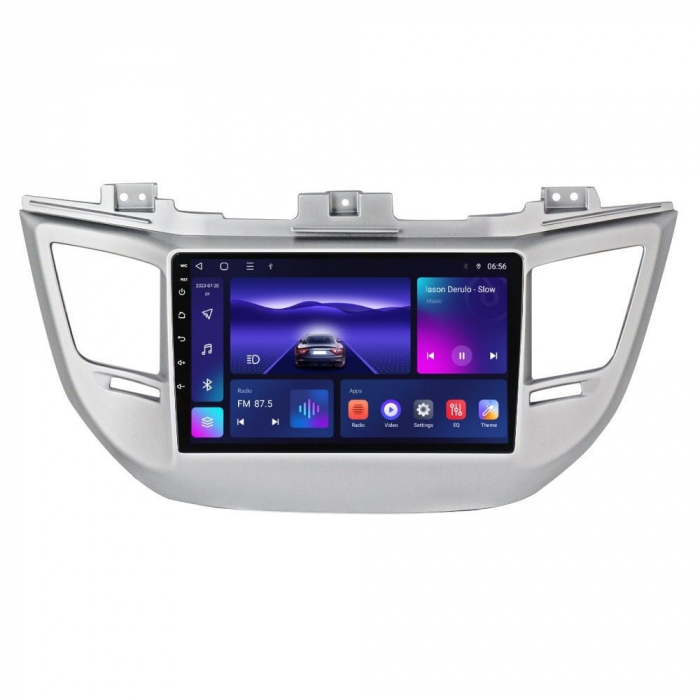 Navigatie Hyundai Tucson ( 2014 - 2018 ) , 4GB RAM si 64GB ROM, Ecran QLED 9 inch, Android 14, Procesor Octacore, Slot sim 4G, Sunet DSP, Wireless Carplay si Android Auto, Camera Marsarier [2]