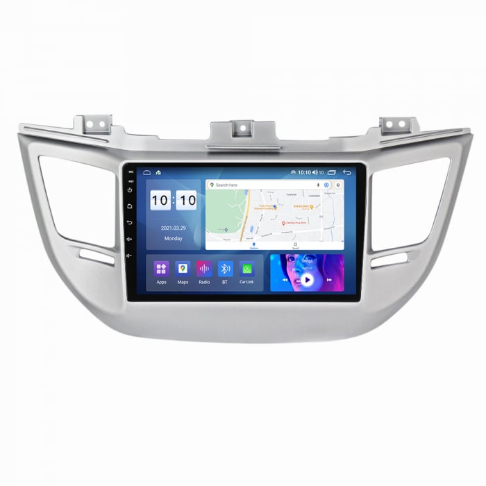 Navigatie Hyundai Tucson ( 2014 - 2018 ) , Android , 2GB RAM +32 GB ROM , Internet , 4G , Aplicatii , Waze , Wi Fi , Usb , Bluetooth , Mirrorlink [1]