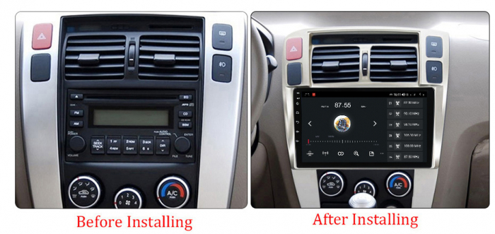 Navigatie Hyundai Tucson din 2006 - 2014, 4GB RAM si 64GB ROM, Ecran QLED 9 inch, Android 14, Procesor Octacore, Slot sim 4G, Sunet DSP, Wireless Carplay si Android Auto, Camera Marsarier [3]