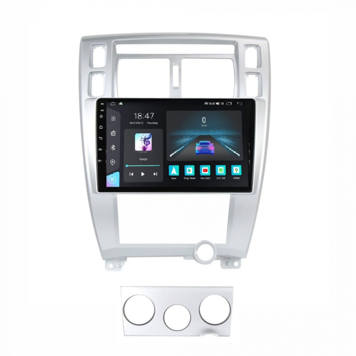 Navigatie Hyundai Tucson din 2006 - 2014, Rezolutie 2K, Ecran QLED 9.5 inch, 8GB RAM si 128GB ROM, Android, Procesor Octacore, Slot sim 4G, Sunet DSP, Wireless Carplay [1]
