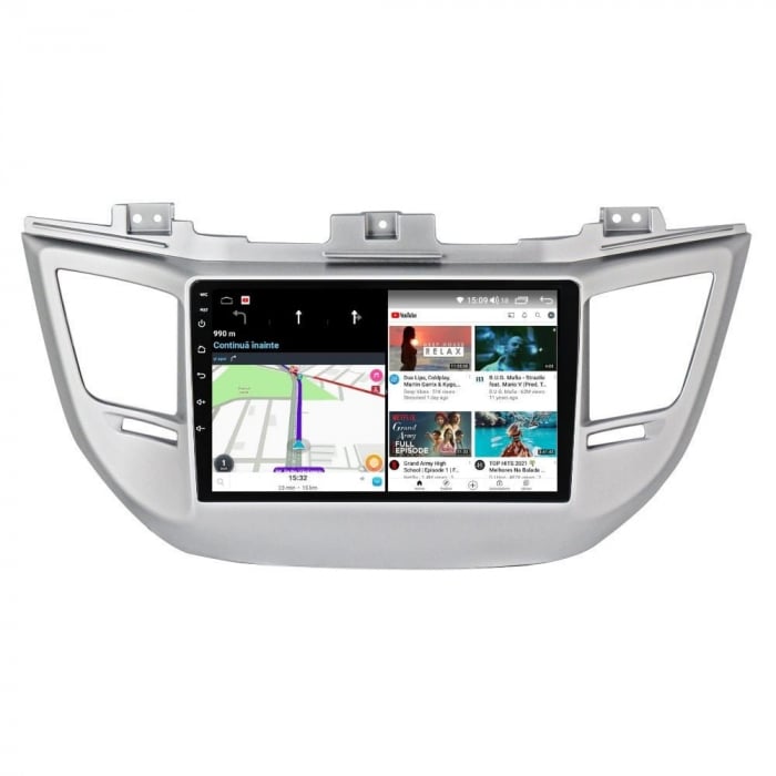 Navigatie Hyundai Tucson din 2014-2018, Android 14, Wireless Carplay si Android Auto,2GB RAM si 32GB ROM, Display IPS 9 inch, Camera Marsarier, Internet, Aplicatii, Wi Fi, Usb, Bluetooth [3]