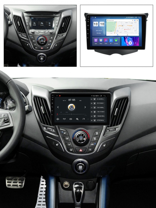 Navigatie Hyundai Veloster 2011-2017 Android 14 , 8GB RAM+128GB ROM QLED [3]