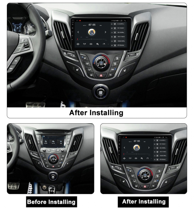 Navigatie Hyundai Veloster 2011-2017 Android 14 , 8GB RAM+128GB ROM QLED [4]