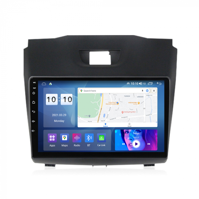 Navigatie Isuzu D MAX din 2012-2019,  Android 14 , 4GB RAM, Octacore, Slot Sim 4G, DSP, GPS, Wi-FI, Carplay, Android Auto, USB, Bluetooth, Waze, Touchscreen, 9 inch [1]