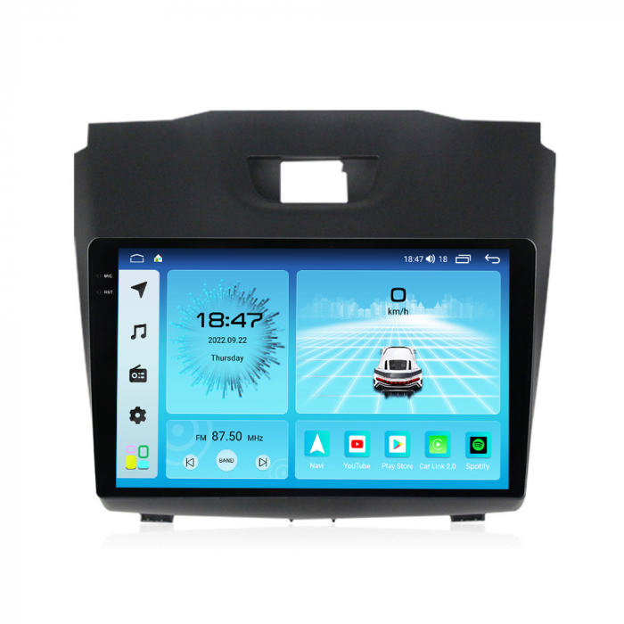 Navigatie Isuzu D MAX din 2012-2019, Rezolutie 2K, Display QLED 9.5 inch, 4GB RAM si 64GB ROM, Android, Procesor Octacore, Slot sim 4G, Sunet DSP, Wireless Carplay si Android Auto, Camera Marsarier, U [4]