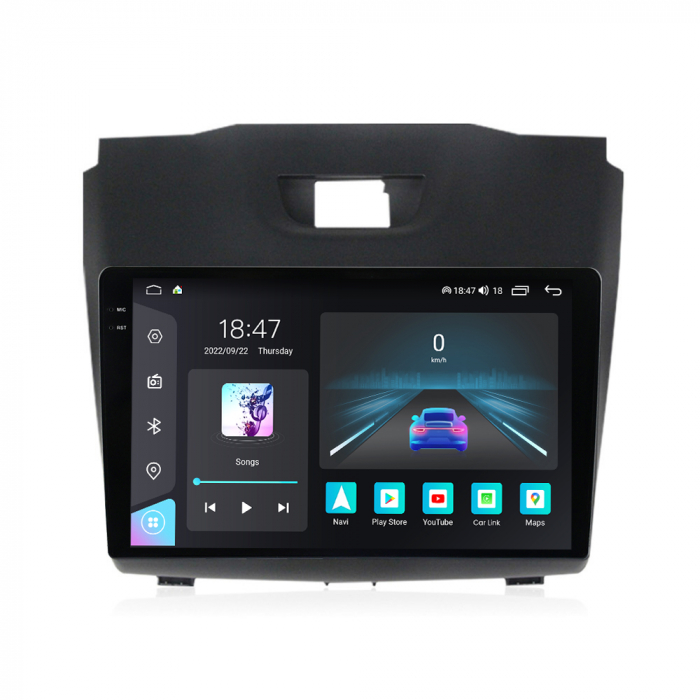 Navigatie Isuzu D MAX din 2012-2019, Rezolutie 2K, Display QLED 9.5 inch, 4GB RAM si 64GB ROM, Android, Procesor Octacore, Slot sim 4G, Sunet DSP, Wireless Carplay si Android Auto, Camera Marsarier, U [1]