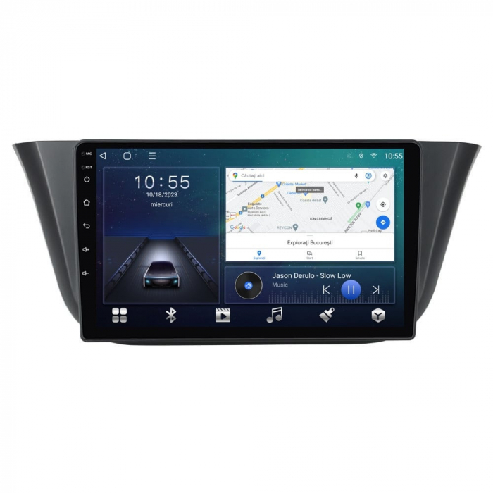 Navigatie Iveco Daily din 2013 - 2021, Rezolutie 2K, Ecran QLED 9.5 inch, 8GB RAM si 128GB ROM, Android, Procesor Octacore, Slot sim 4G, Sunet DSP, Wireless Carplay [2]
