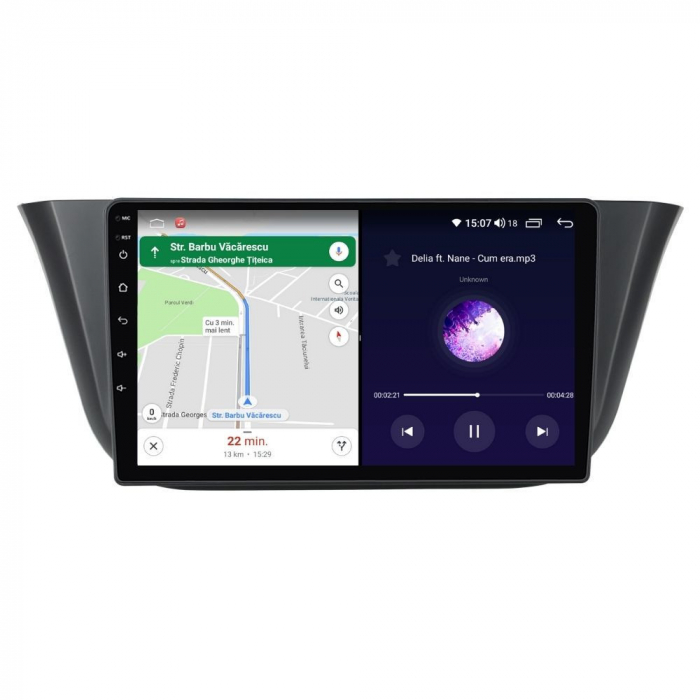 Navigatie Iveco Daily din 2013 - 2021, Rezolutie 2K, Ecran QLED 9.5 inch, 8GB RAM si 128GB ROM, Android, Procesor Octacore, Slot sim 4G, Sunet DSP, Wireless Carplay [3]