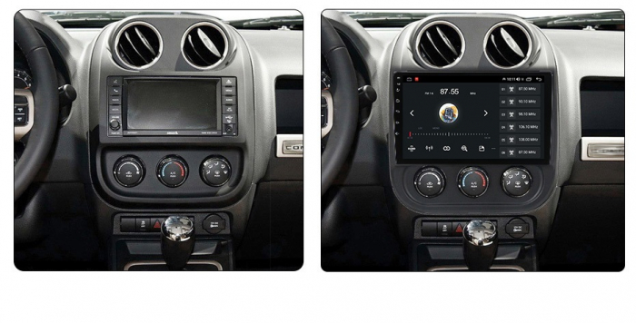 Navigatie Jeep Compass ( 2010 - 2016 ) , 4 GB RAM si 64 GB ROM, Slot Sim 4G, Procesor Octa Core, Carplay, Sunet DSP, Android, Aplicatii, Usb, Wi Fi, Bluetooth [4]
