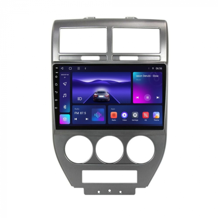 Navigatie Jeep Compass din 2006-2010 Android 14 , 4GB RAM , Procesor Quad Core , Wireless Carplay si Android auto , Display HD Touchscreen, Wi-Fi , Bluetooth, USB [2]